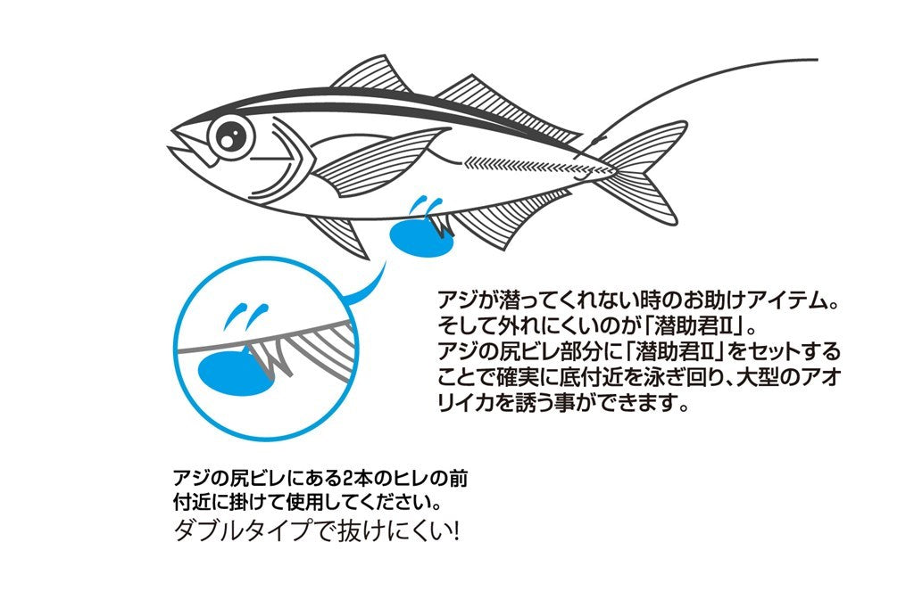 潜助君(2) シルバー M 5本入り