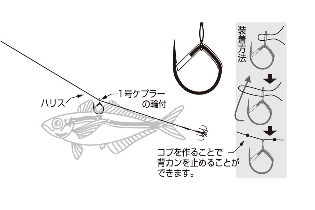 イカワンタッチ背カン NSブラック M 5本入り