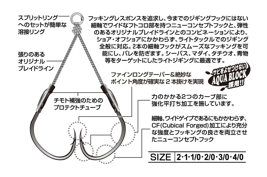 ツインパイク #4/0 2個入り