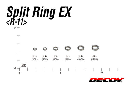 スプリットリングEX シルバー #2+ 18個入り