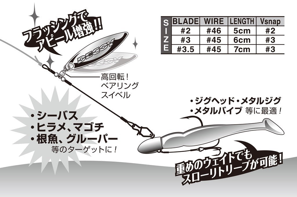 ブレードリーダー シルバー WL-11S #2 2個入り