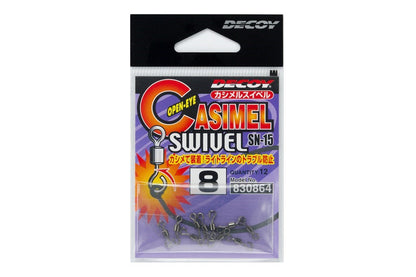 カシメルスイベル NS ブラック #6 12個入り