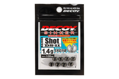 デコイシンカー タイプショット ガンブラック 0.6ｇ 10個入り