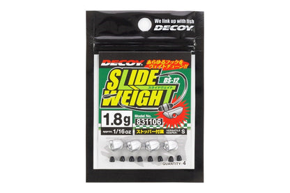 スライドウェイト シルバー 1.8g 4個入り