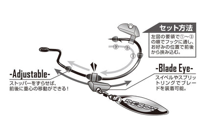 スライドウェイト シルバー 3.5g 3個入り