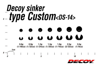 デコイシンカー タイプカスタム シルバー 0.9g 8個入り