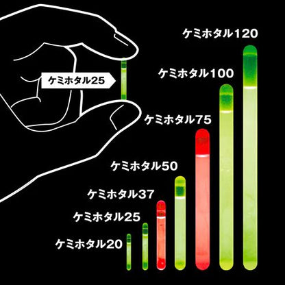 ケミホタル レギュラー37 φ4.5×37mm イエロー 2本入×3枚セット