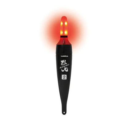 高輝度LEDウキ 烈光 Bタイプ 2号 φ26.2×156.5mm レッド