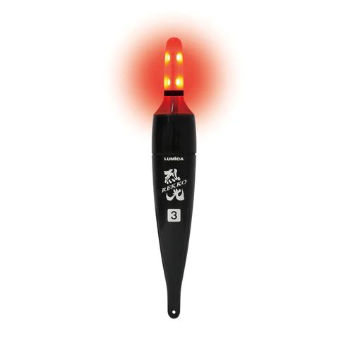 高輝度LEDウキ 烈光 Bタイプ 3号 φ26.2×165mm レッド