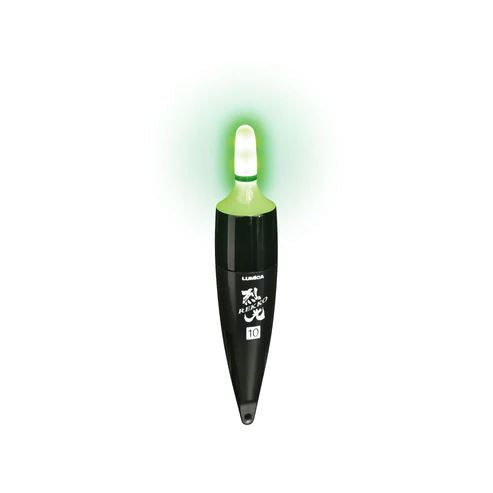 高輝度LEDウキ 烈光 遠投ウキ 10号 φ40×213mm グリーン