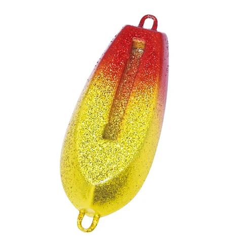 寄ってこい 光略カスタムシンカー 厚盛ラメ 25号 56mm アカキンマンゴー