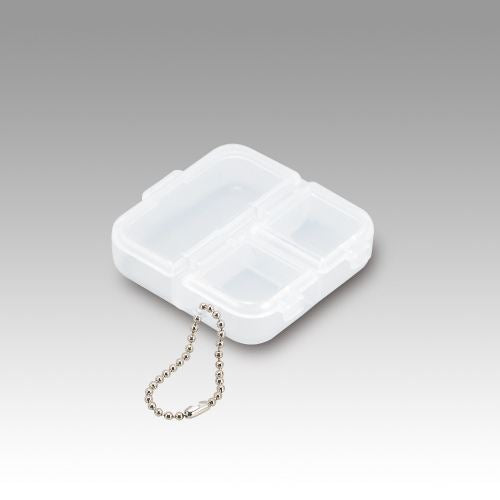 スクエア 3コマケース クリア 66×66×18mm 1個