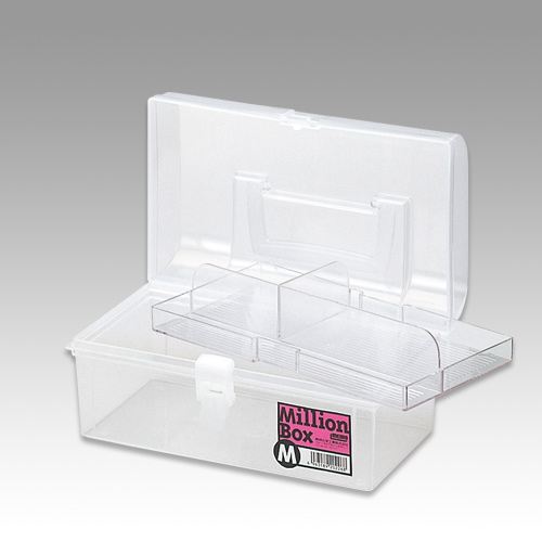 ミリオンボックス M クリア 227×136×113mm 1個