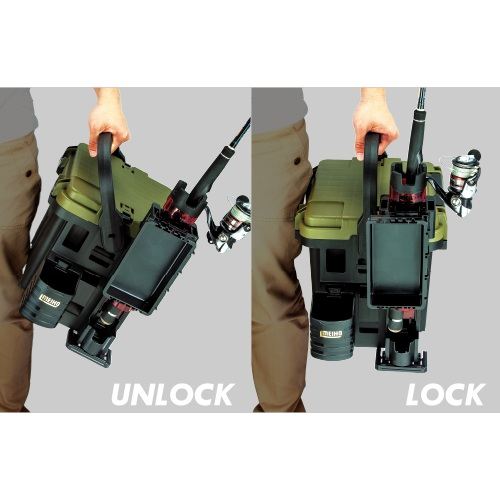 ランガンシステムボックス グリーンツートン 375×293×275mm 1個