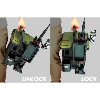 ランガンシステムボックス グリーンツートン 375×293×275mm 1個