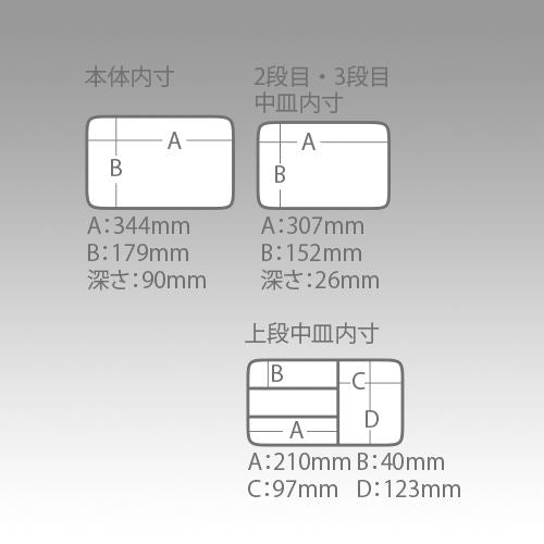 フィットボックス 3030 クリア/グレー 368×225×200mm 1個