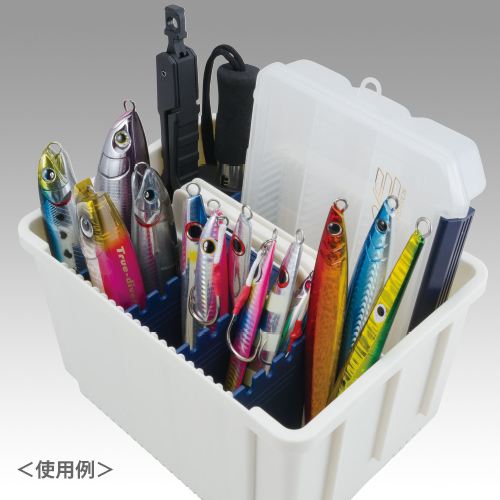 インナーストッカー BM-S ホワイト/ネイビー 225×168×158mm 1個