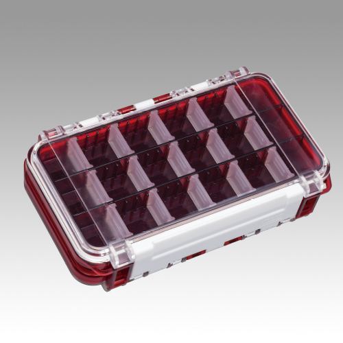 防水ケース WG-1 クリアレッド 175×105×43mm 1個