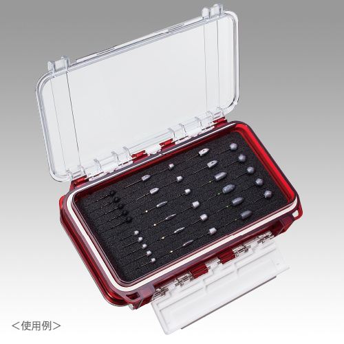 防水ケース WG-1 クリアレッド 175×105×43mm 1個