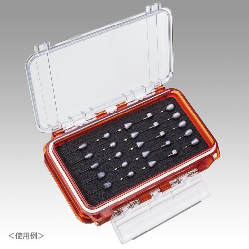 防水ケース WG-2 クリアオレンジ 175×105×43mm 1個