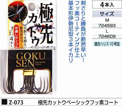 極先カットウベーシックフッ素コート M 4本入
