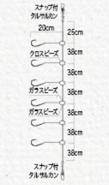 船カワハギ 胴突 6号 6本針×1組
