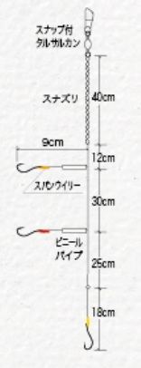 サーファーキス 8号 3本針×2組
