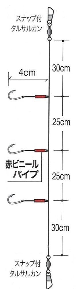 完全無欠カワハギ 6号 3本針×2組