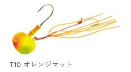 オーバルテンヤ T10 オレンジマット 8号 28g Lフック 1個入