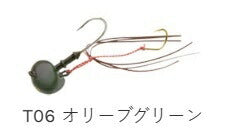 【アウトレット】オーバルテンヤ T06 オリーブグリーン 10号 36g Lフック 1個入