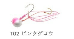 オーバルテンヤ T02 ピンクグロウ 5号 18g Lフック 1個入