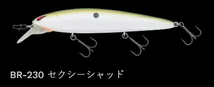 レイダウンミノー ミッド110 サスペンド/サイレント BR-230/セクシーシャッド 112mm 18.0g