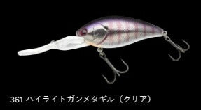 ショットオーバー5 フローティング/低音 361/ハイライトガンメタギル(クリア) 75mm 24.8g