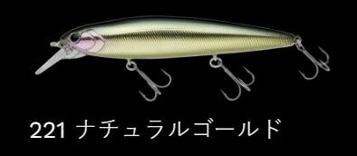 レイダウンミノー 110JP サスペンド/ラトル 221/ナチュラルゴールド 111mm 18.5g