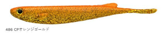 カタクチミノー レギュラーマテリアル 486 CPオレンジゴールド 4インチ 6個入