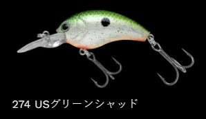 ワーミングクランクショット フローティング/ラトル 274/USグリーンシャッド 43mm 6.0g