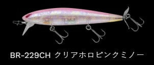 レイダウンミノー ウエイクプロッププラス フローティング/ラトル BR-229CH/クリアホロピンクミノー 112mm 14.9g