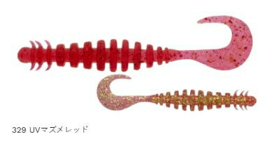 リングマックス パワーオーシャン レギュラーマテリアル 329 UVマズメレッド 3.6インチ 8個入