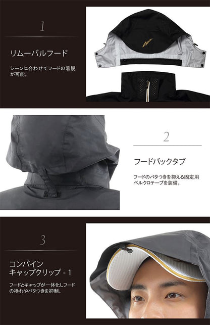 オールウェザースーツ TR-01 ブラック L