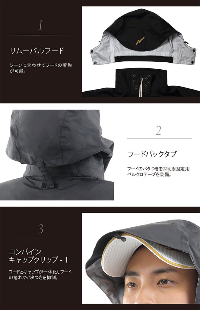 オールウェザースーツ TR-01 ブラック LL