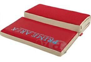 へらクッション PA-04 段差メッシュタイプ ローズレッド 幅45×奥行き48×前部4.5×後部8.5cm