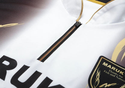 ハイエンドジップアップシャツ02 ブラック L