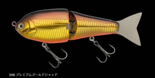 ヒラトップ140F 249/プレミアムゴールドシャッド 137mm 34g
