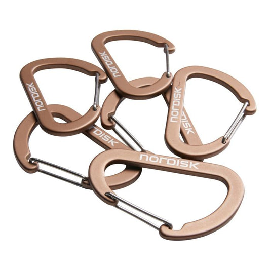 ラージフック チョコレート 6.5×4cm 50g 6個セット カラビナ