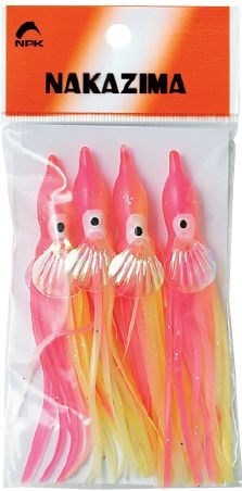 オーロラシェルタコハチベイト GGY 夜光グリーン 3.5号/105mm 4ヶ入