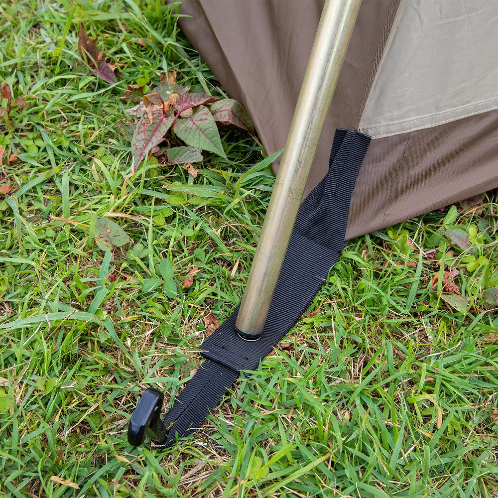 【アウトレット】オーナーロッジ タイプ52R 4人用 5人用 テント サンドベージュ × ダークブラウン ロッジ型