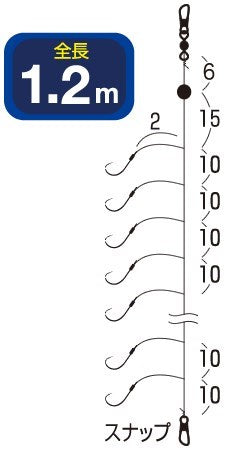 W925 投ワカサギフロート10本鈎 2号