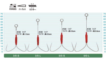 11786 TFC-3 太刀ダブチョウ 3/0ロング