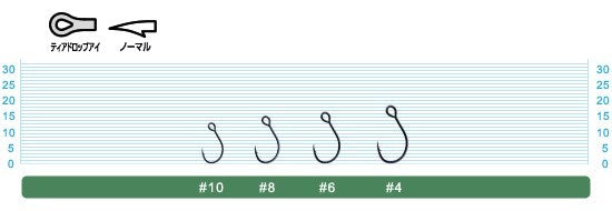 11770 S-55M シングルフック 10号