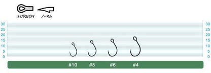 11770 S-55M シングルフック 10号